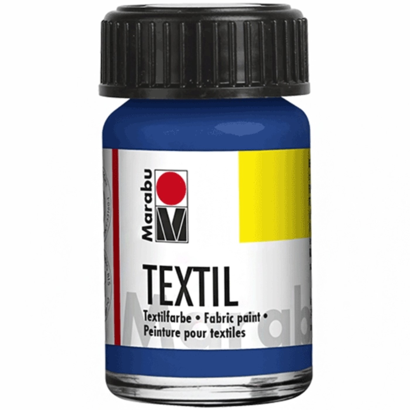 Textil Marabu blu medio, 15ml, pittura per stoffa