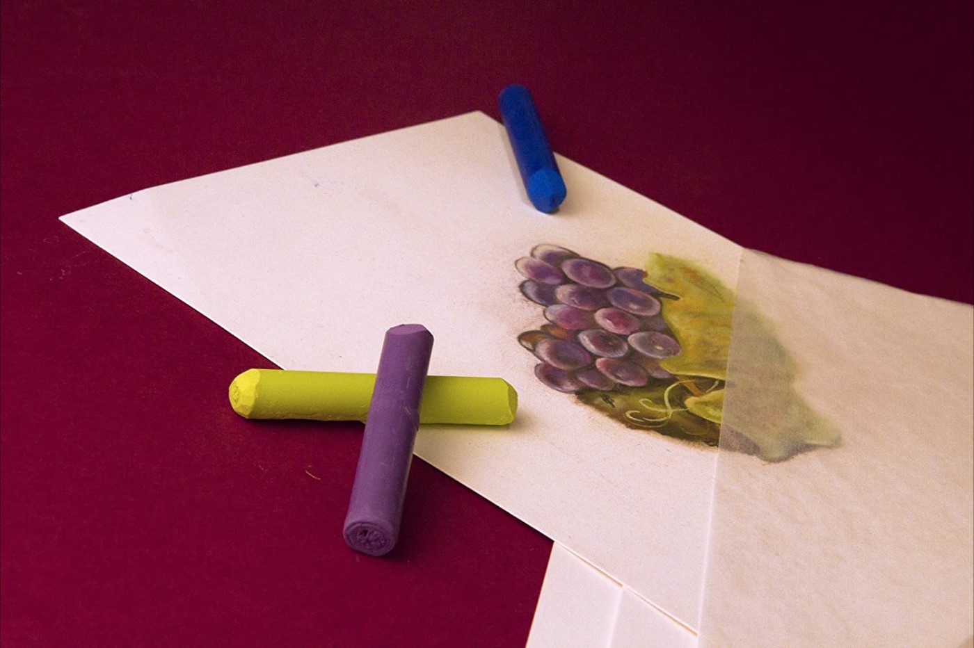 Clairefontaine, blocco Pastelmat, 12 fogli Bianchi, 24 x 30 cm, 360 gr.