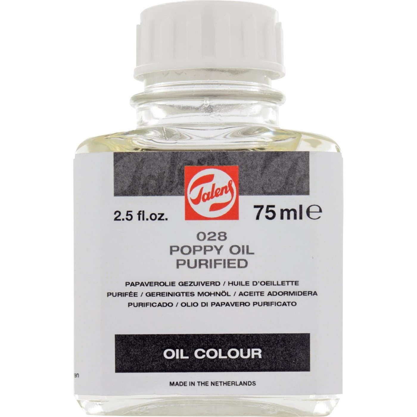 Talens, Olio di papavero purificato, 75 ml
