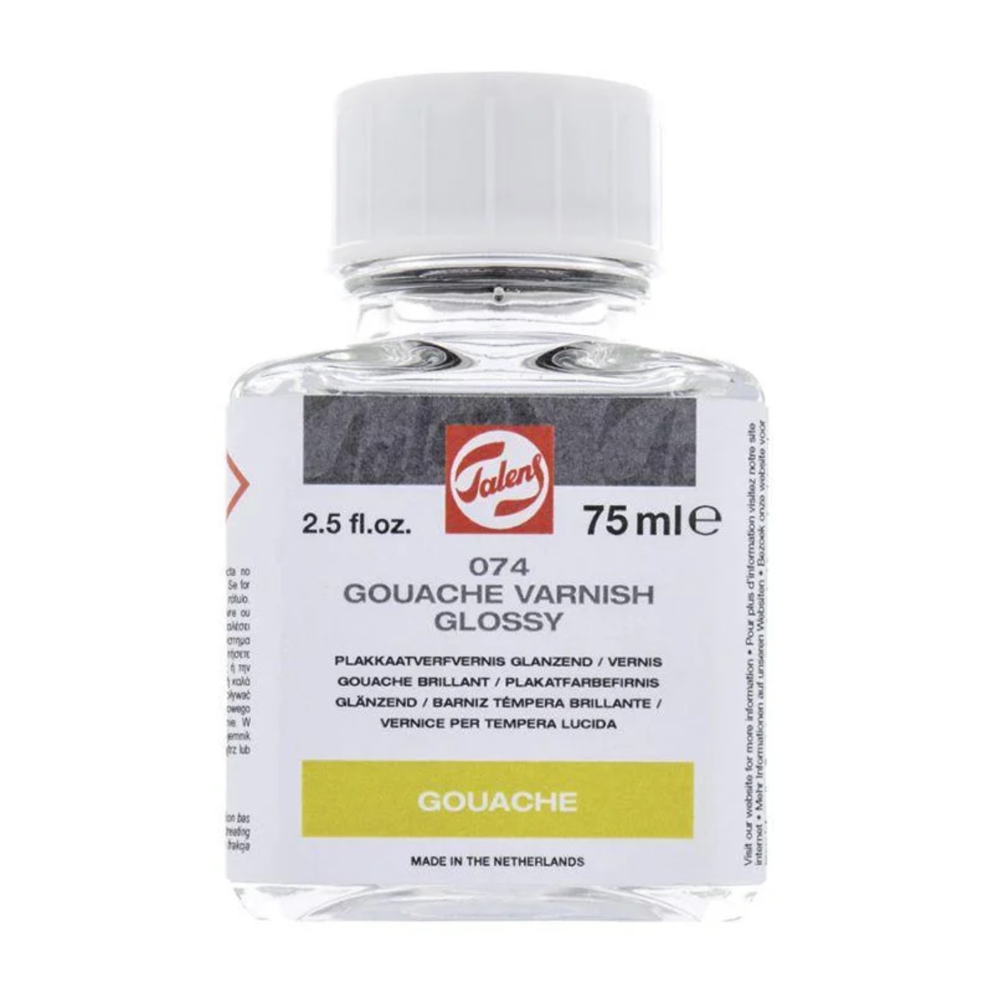 Talens, vernice per tempera lucida, vernice trasparente, 074, 75ml