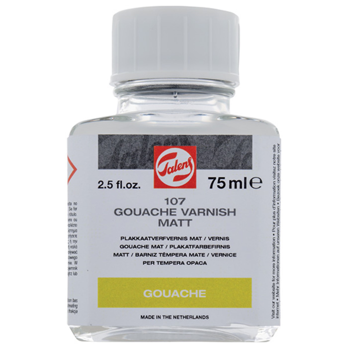 Talens, vernice per tempera opaca, vernice trasparente, 107, 75ml