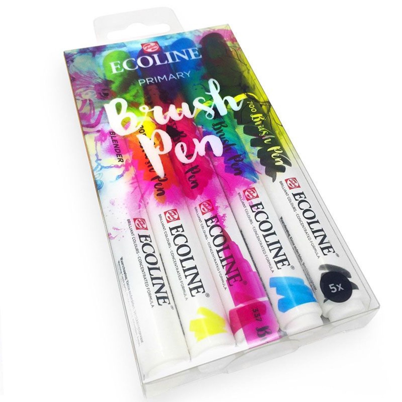Talens, Ecoline, brush pen, 5 colori primari