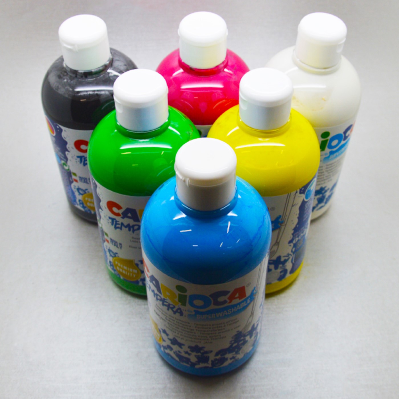 Carioca, tempere, flaconi, 500ml