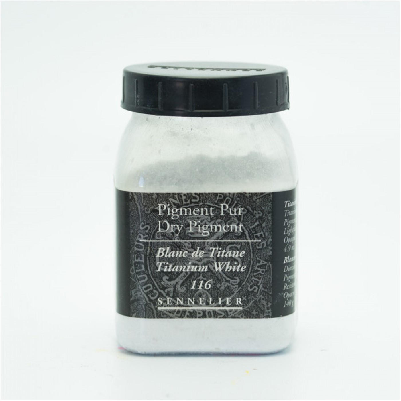 Sennelier, pigmento, bianco titanio, 116, 140gr.