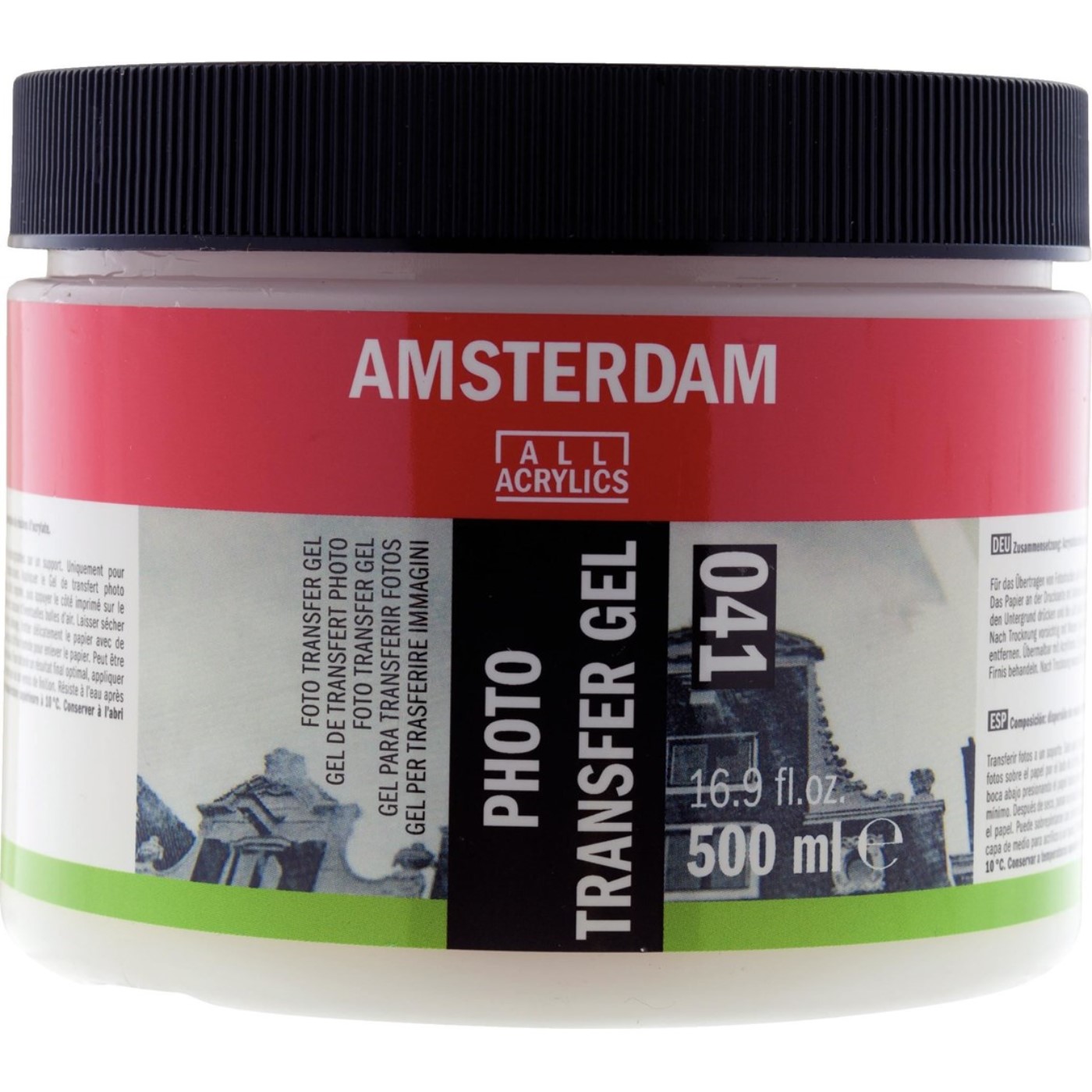 Talens, Amsterdam, photo transfer gel, trasparente, 041, 500ml
