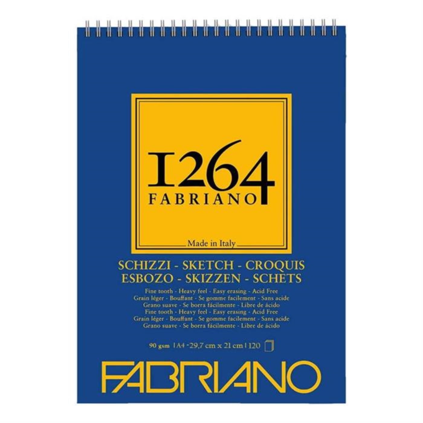 1264 Fabriano, blocco schizzi, A4, 90gr.
