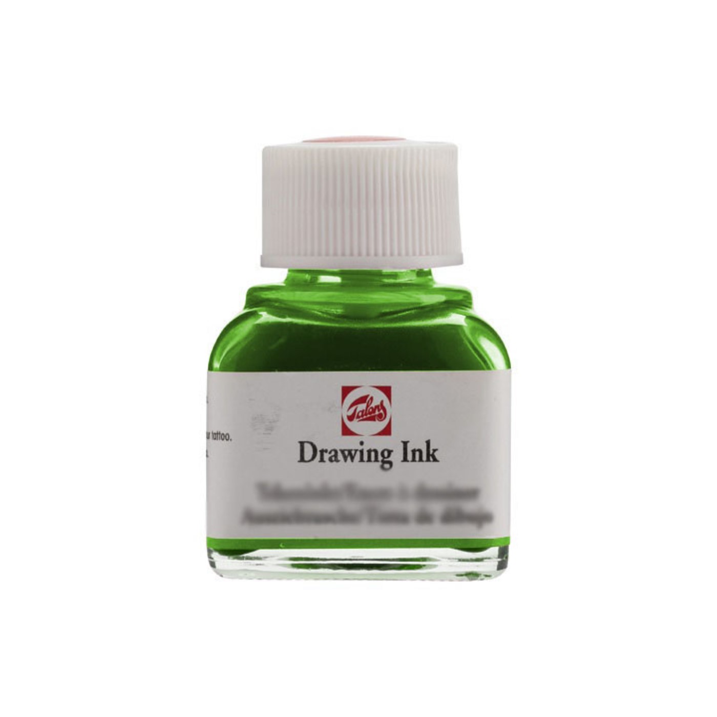 Talens, drawing ink, verde chiaro, 601, 11 ml