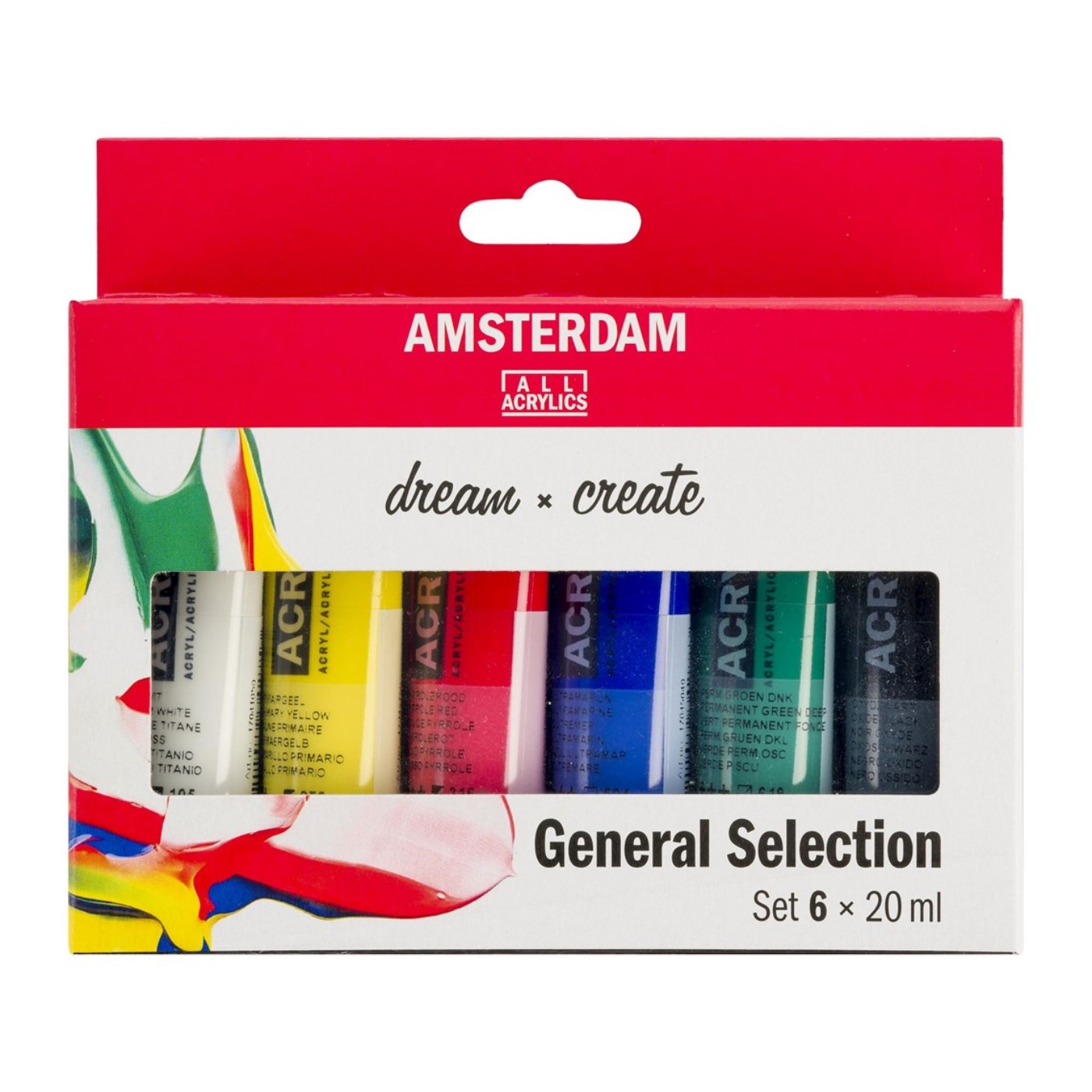 Amsterdam, Acrylic set, 6 x 20 ml