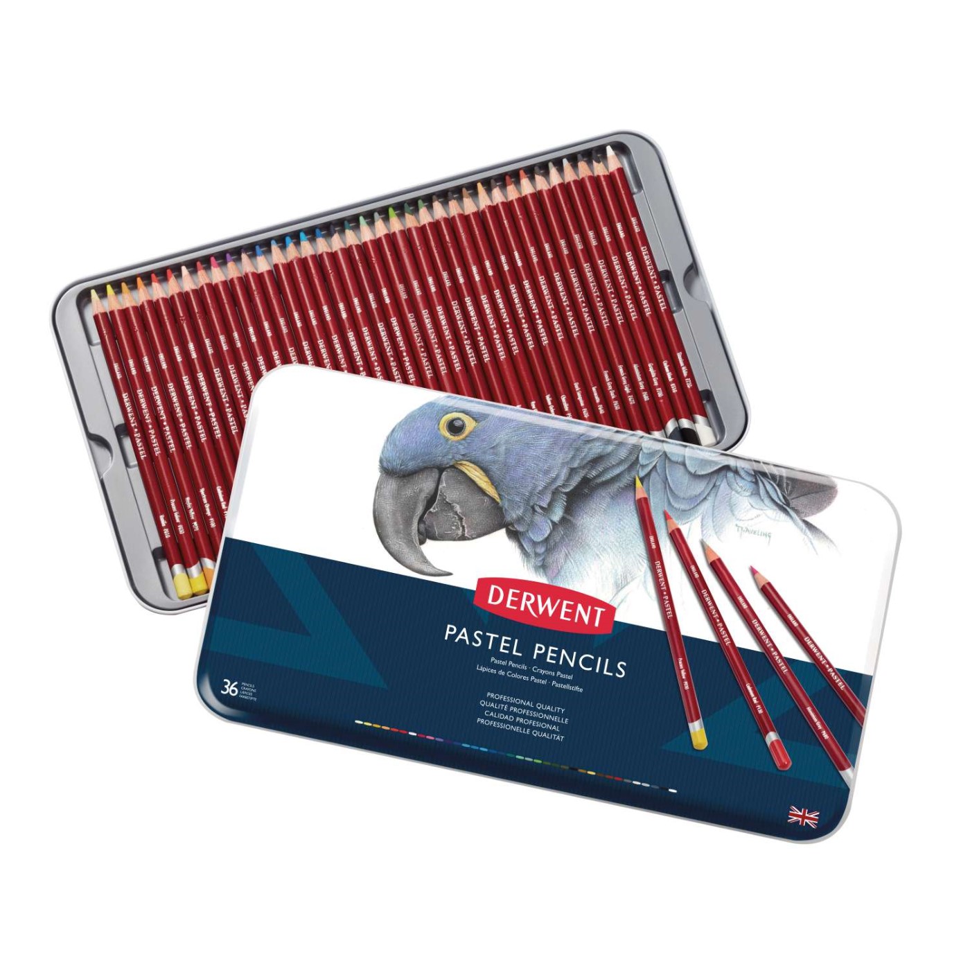 Derwent Professionale, pastel pencils set, 36 matite