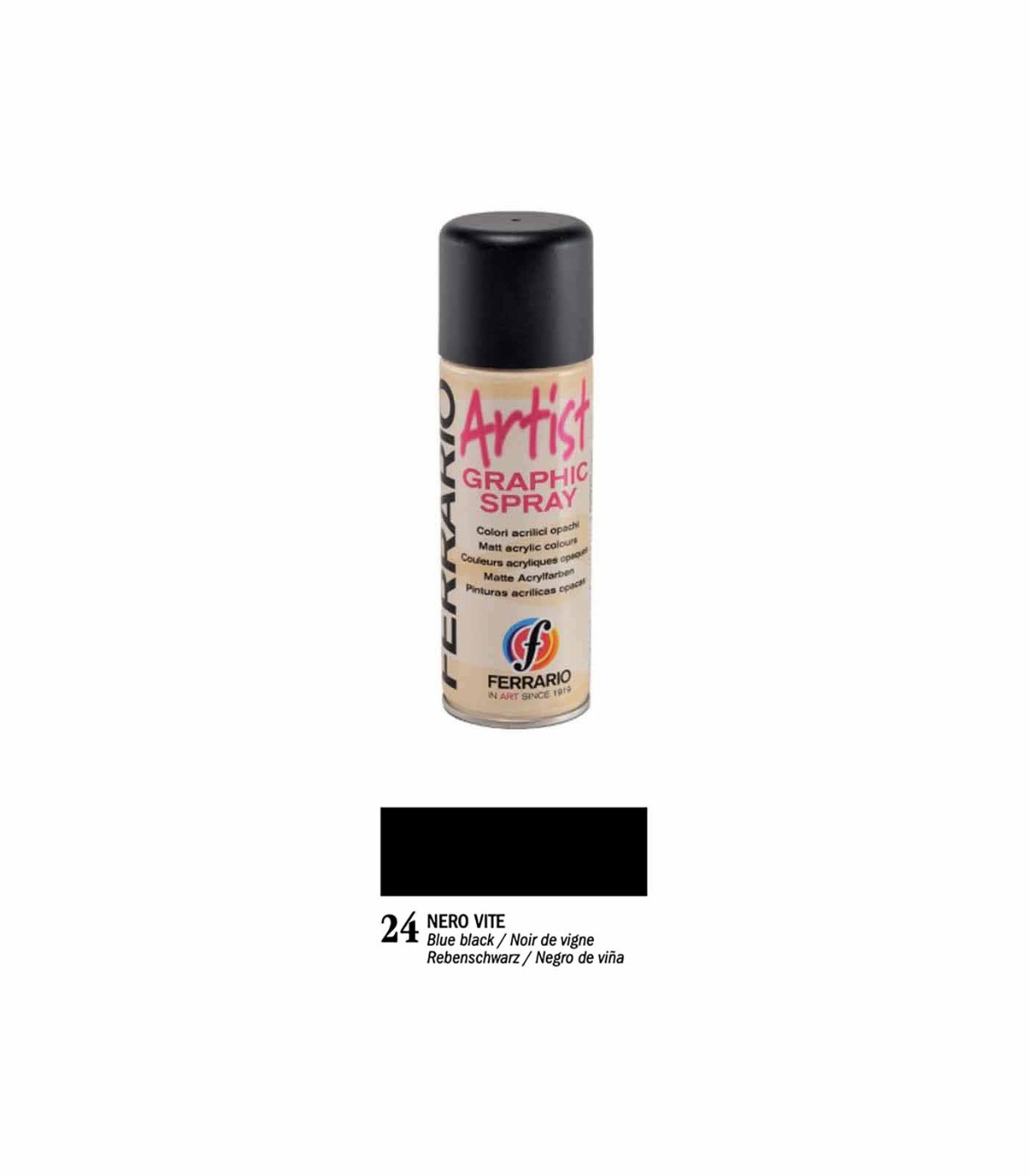 Ferrario, Artist Graphic Spray, nero, 024, 200 ml
