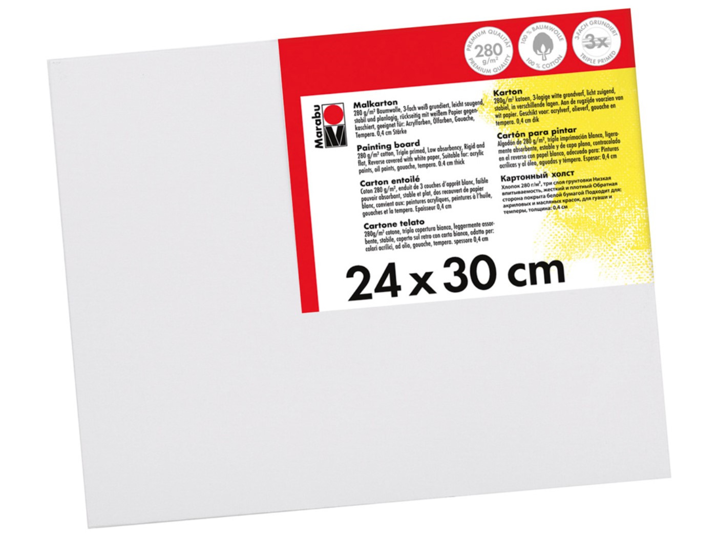 Marabu, cartoncino telato, 24 x 30 cm