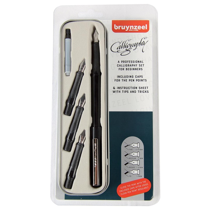 Set-calligrafia-professionale-Bruynzeel-8-pezzi